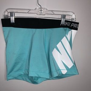 Nike Shorts - Teal Nike Pros Nike Shorts - Teal Nike Pros